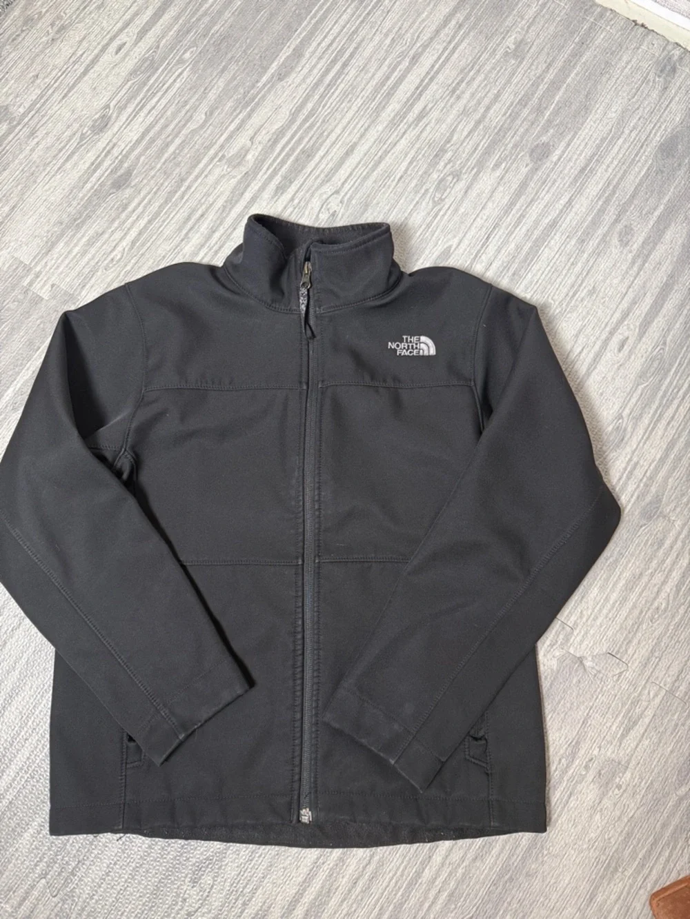 The North Face Black Lightweight Softshell Jacket Size 10/12